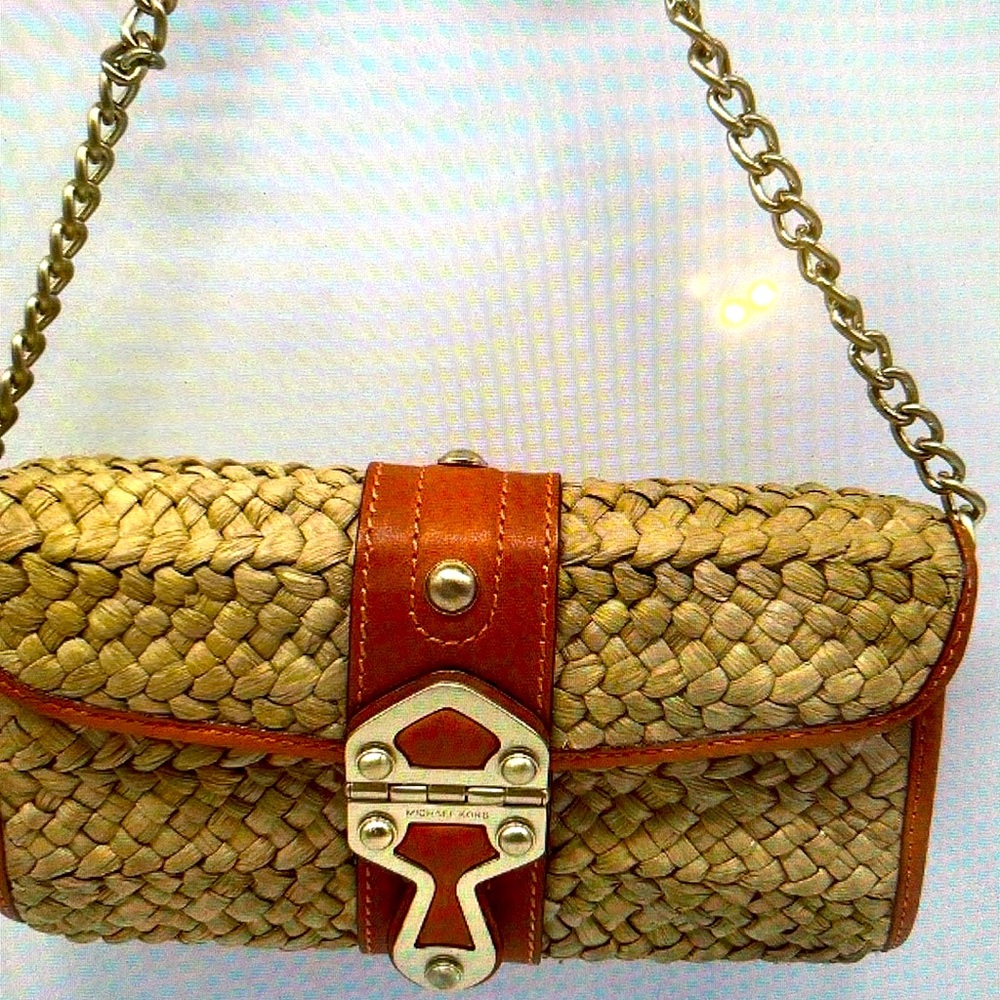 Adorable weave bag from Michael Kors